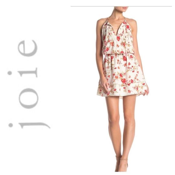 JOIE plated Floral Dress - Picture 1 of 4